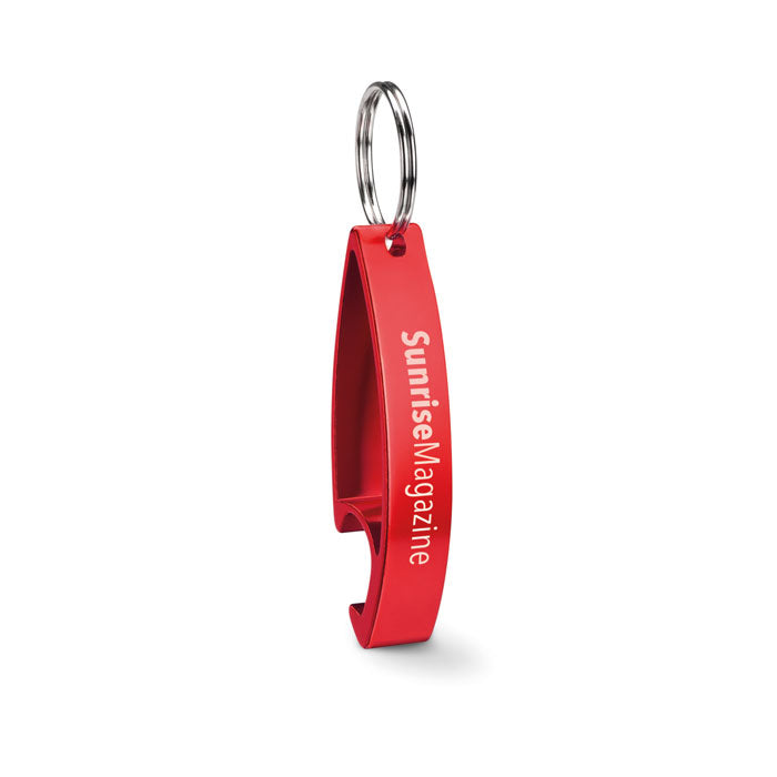 Key ring bottle opener