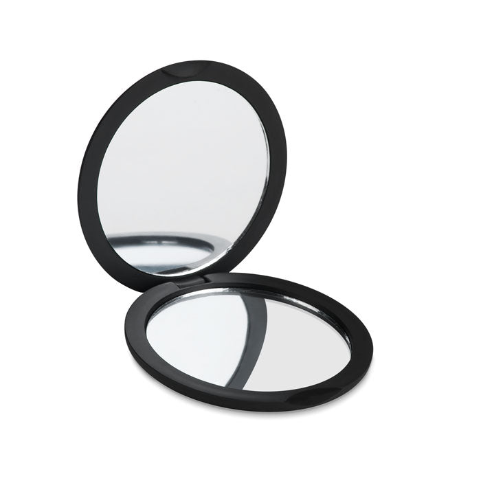 Double sided compact mirror