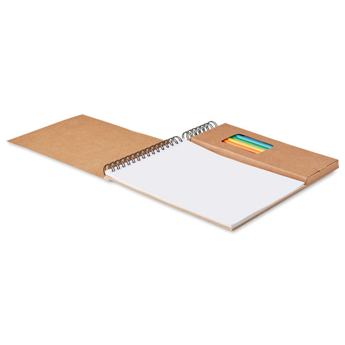 Colouring set with notepad