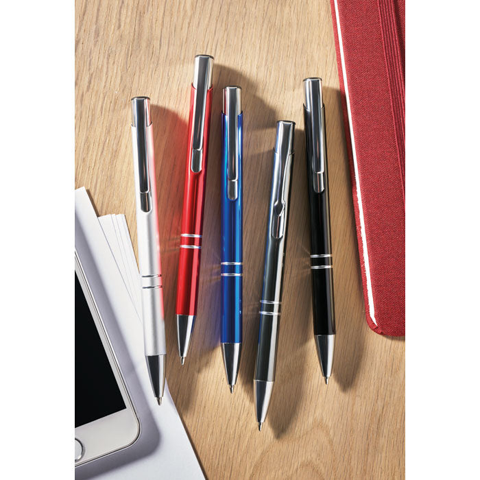 Push button aluminium pen