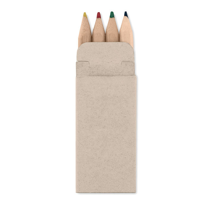 4 mini coloured pencils