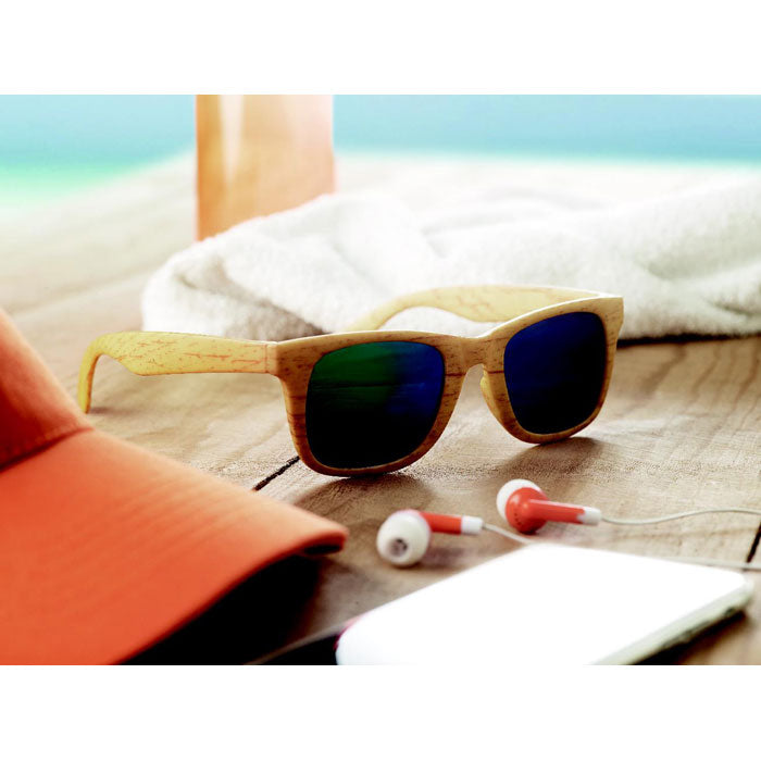 Wooden look sunglasses