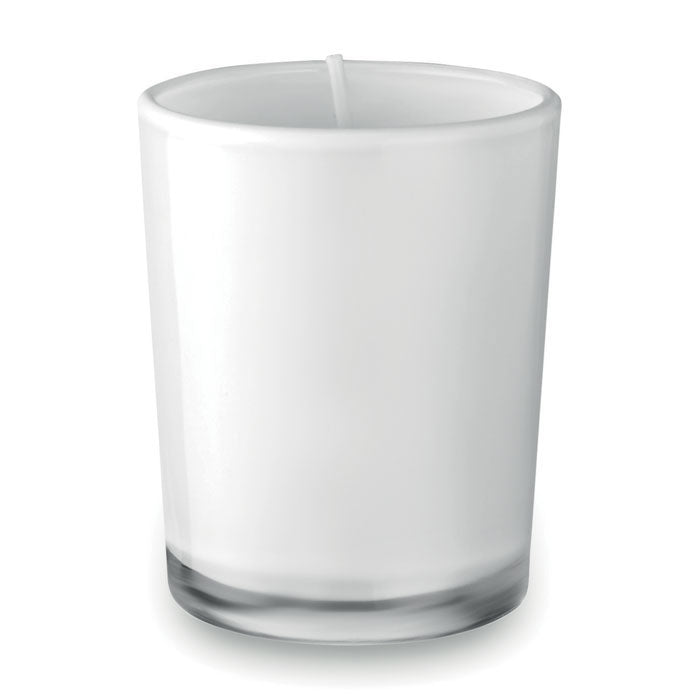 Scented candle in glass