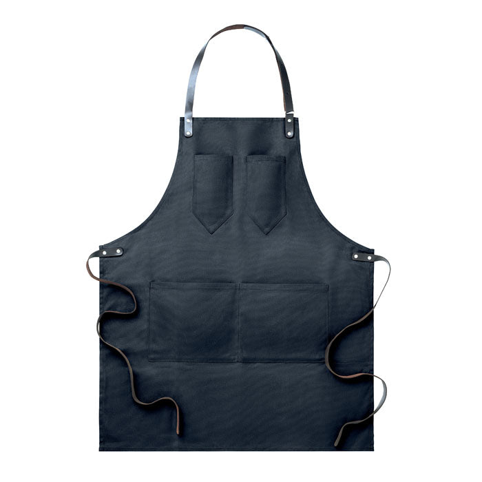 Apron in leather