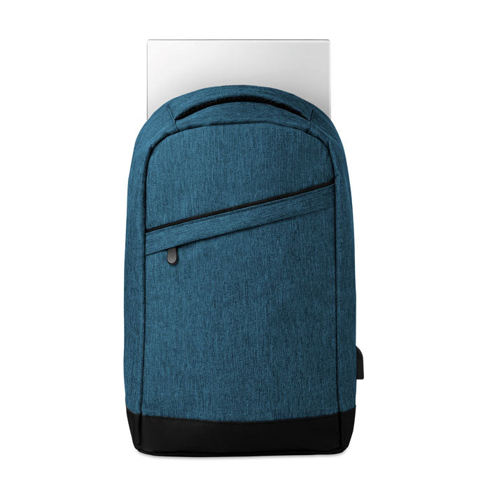 2 tone backpack incl USB plug