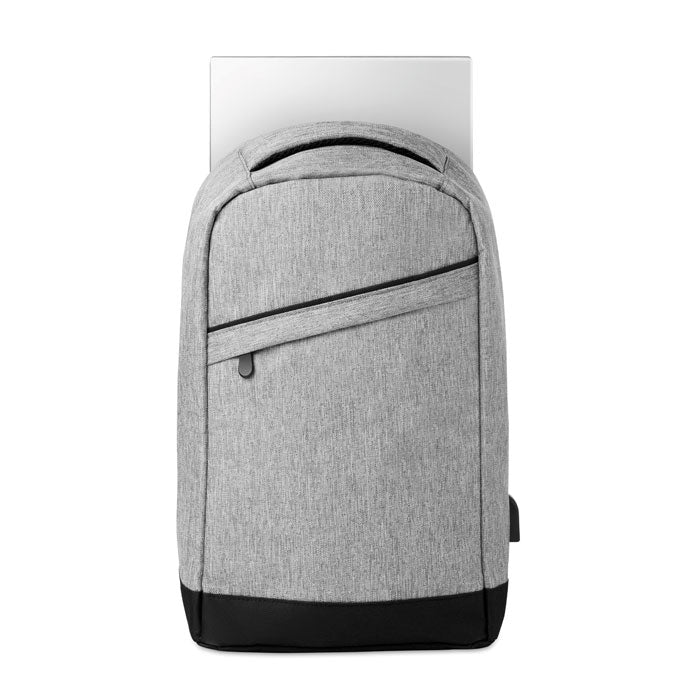 2 tone backpack incl USB plug