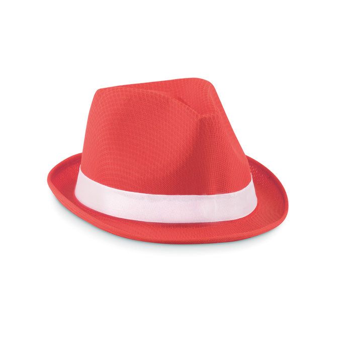 Coloured polyester hat