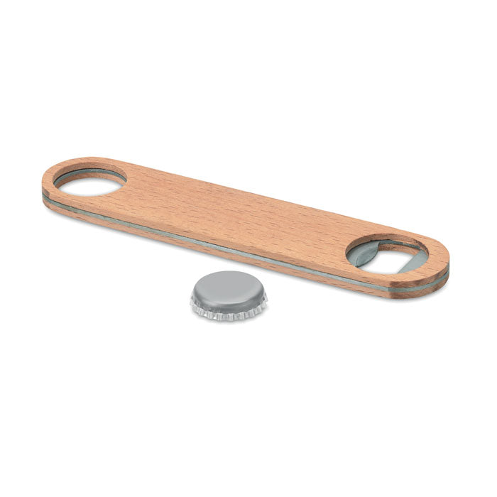 Wooden bottle opener