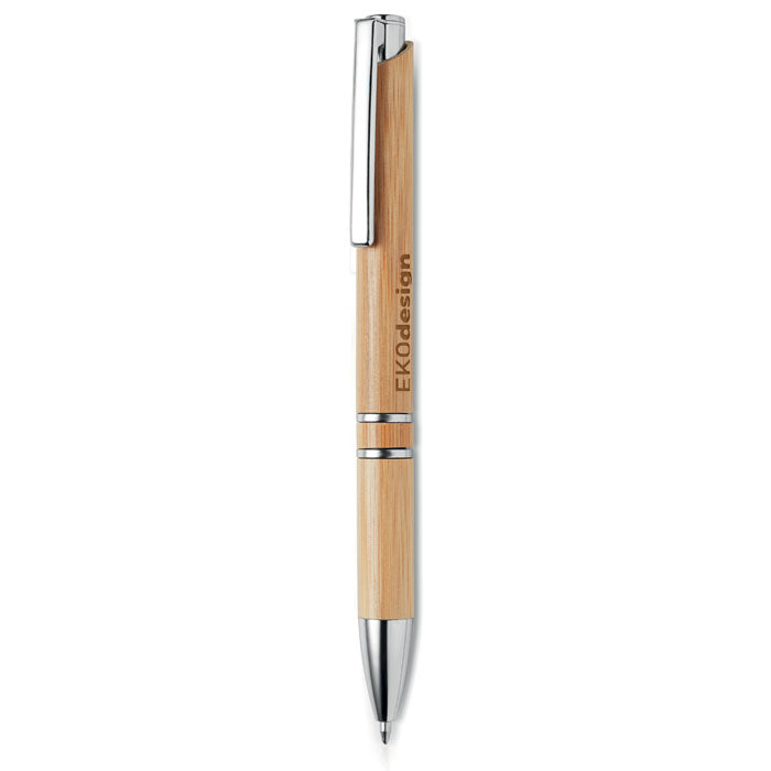 Bamboo automatic ball pen