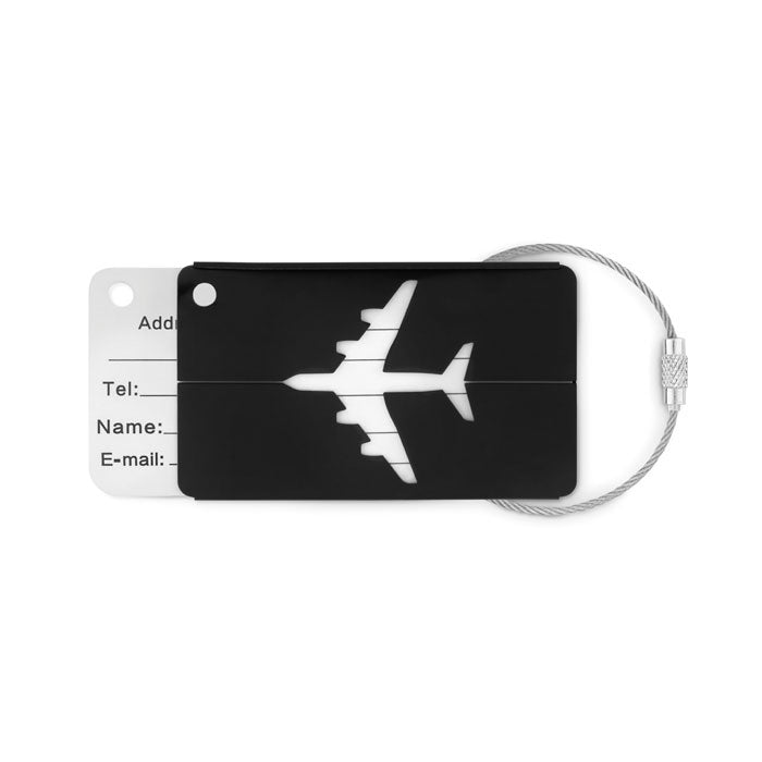 Aluminium luggage tag