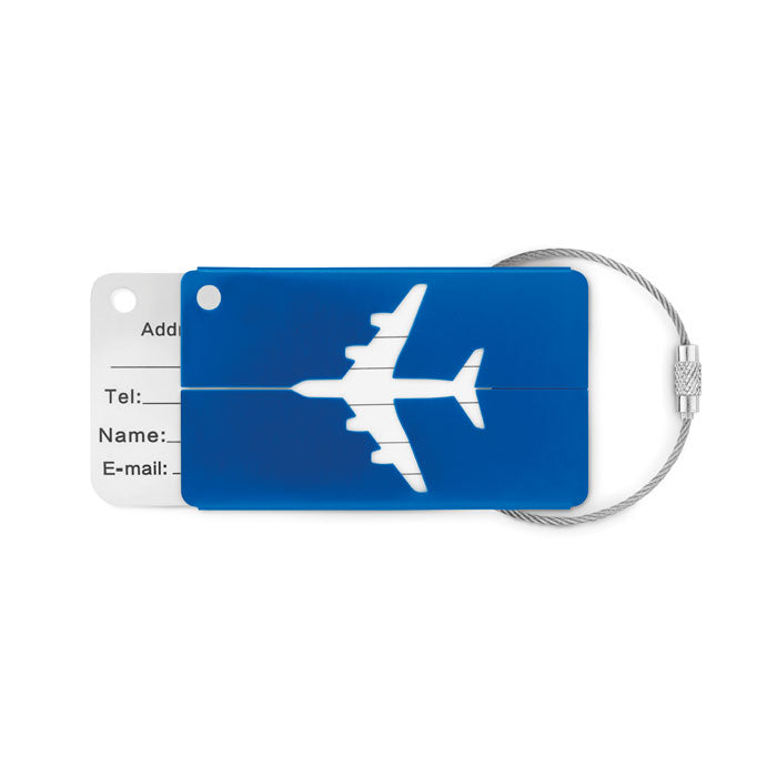 Aluminium luggage tag