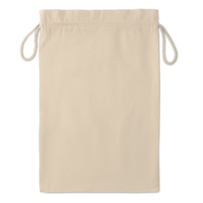 Large Cotton draw cord bag