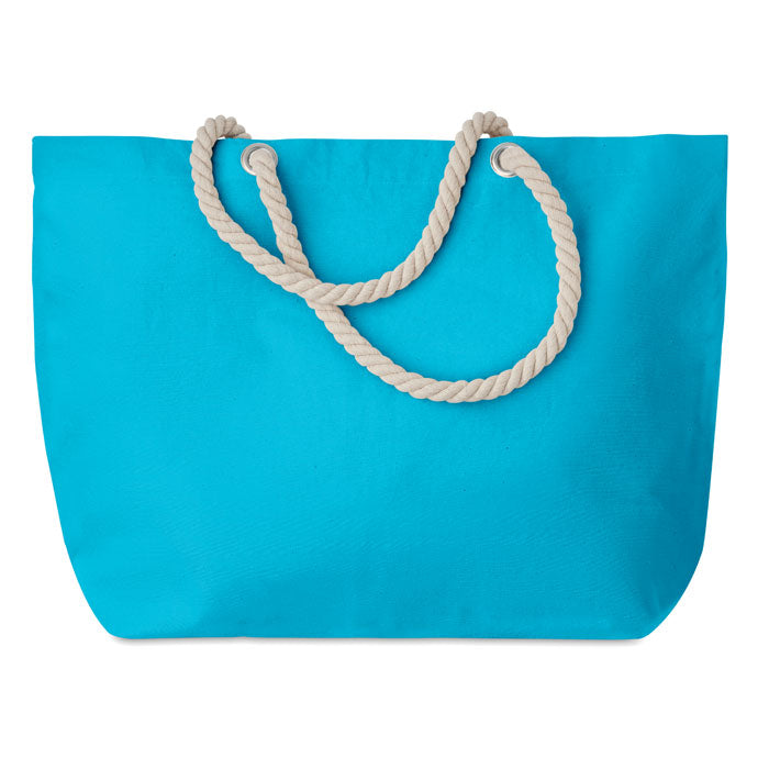 Beach bag with cord handle