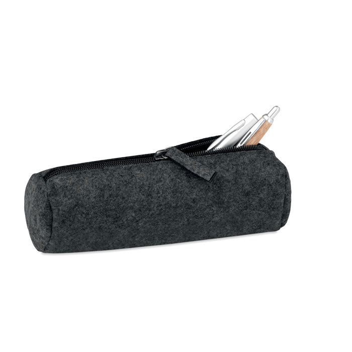 Felt zippered pencil case