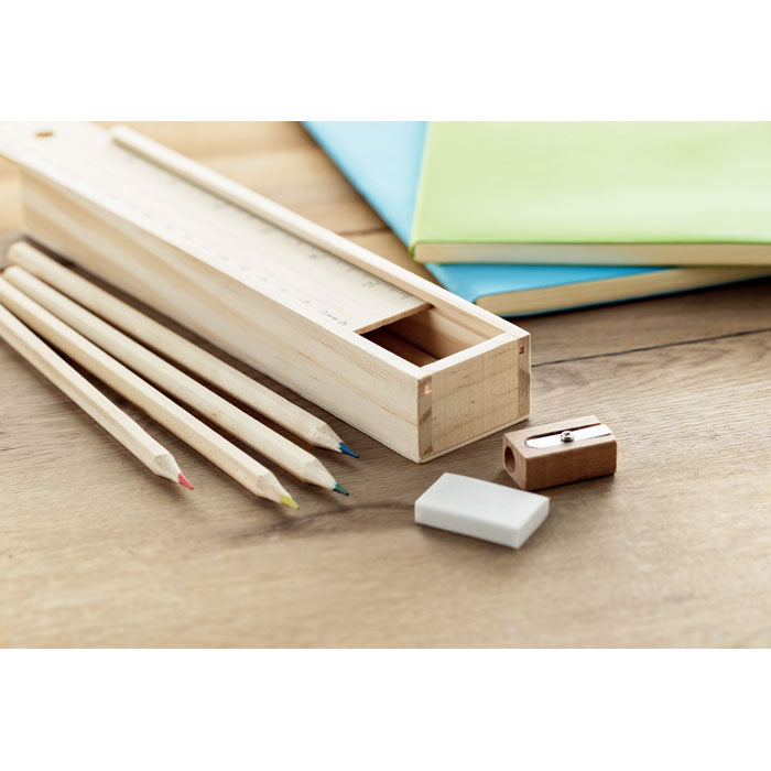 Paper tube stationery set