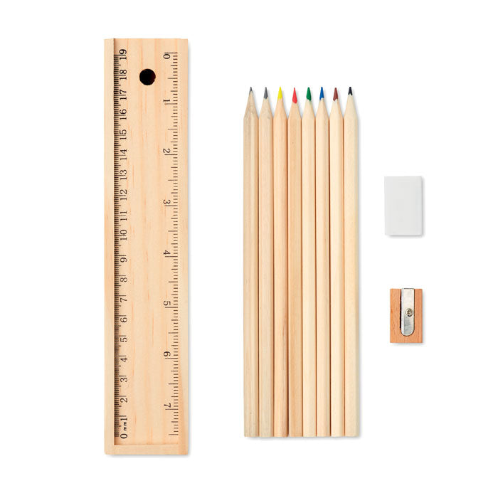 Paper tube stationery set