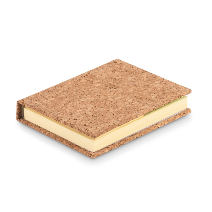 Cork sticky note memo pad