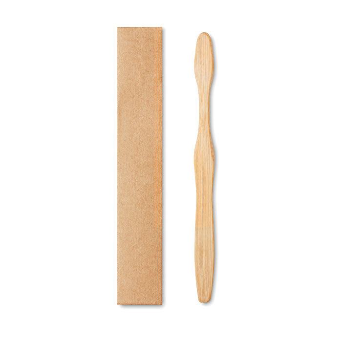 Bamboo toothbrush in Kraft box