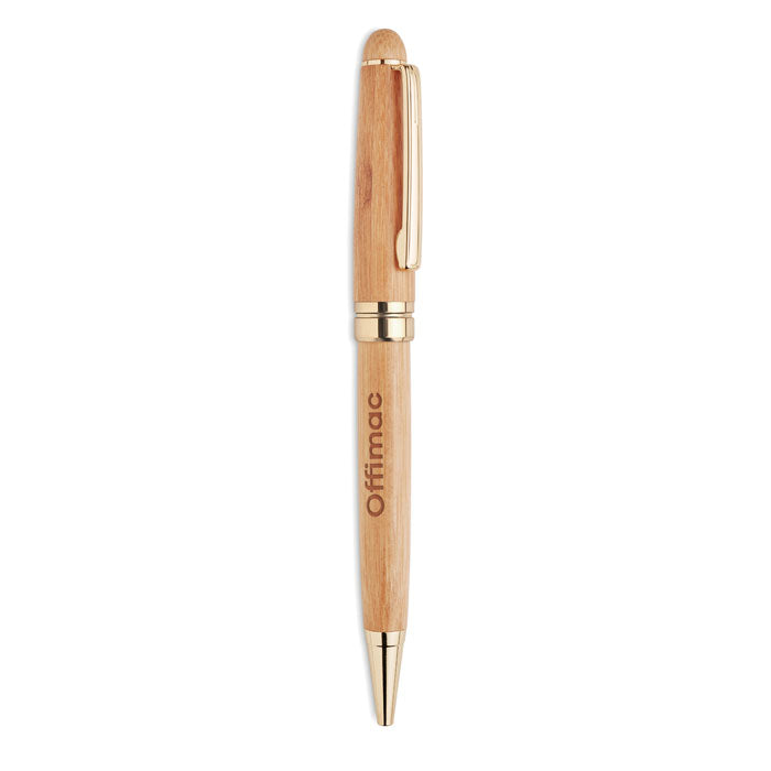 Bamboo twist ball pen in box