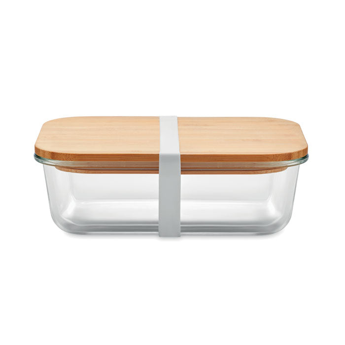 Glass lunchbox with bamboo lid