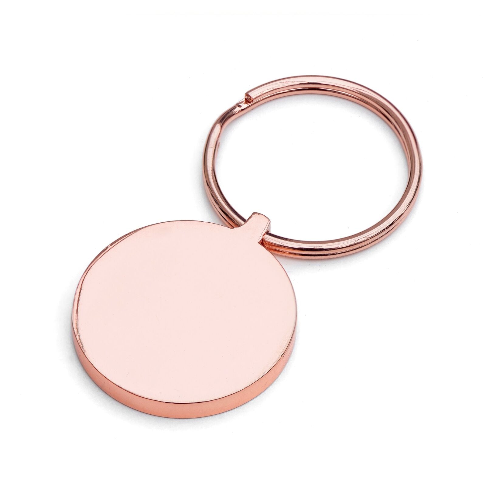 Round Metal Keyring