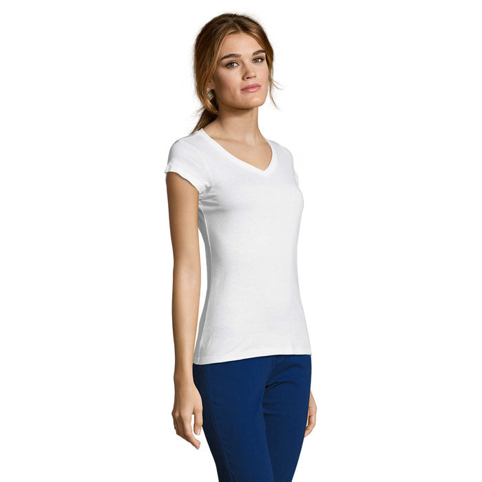 Moon Women's V-Neck T-Shirt